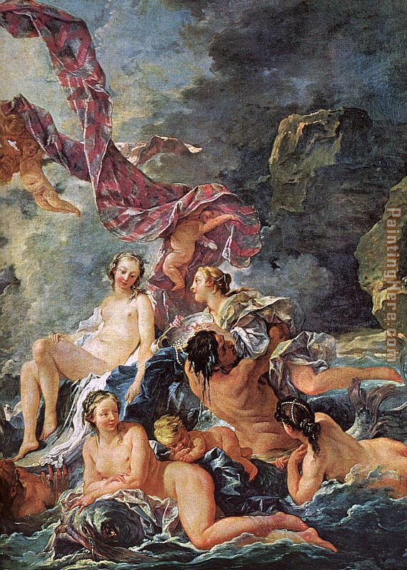 The Triumph of Venus  detail painting - Francois Boucher The Triumph of Venus  detail art painting